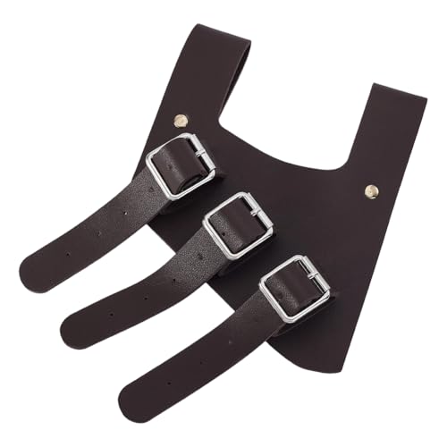 CRAFTYMELODY Mittelalterlicher Schwerthalter Aus Leder DunkelKlassischMittelalter Renaissance Schwerthalter Rapier Ritterscheide Dolch Taille Mit Eisenbeschlägen 268x228x9.5mm von CRAFTYMELODY