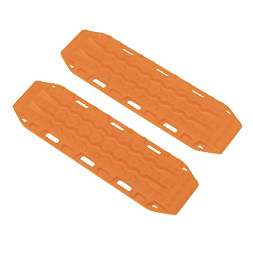 CRAKES 2Pcs Sand Ladder Ramp Board Fluchtbrett für 1/10 RC Crawler Auto Axial SCX10 TRX4 Upgrade Teile,Orange von CRAKES