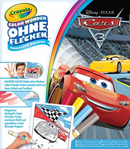 Crayola 12803.4100 Disney Pixar Cars Color Wonder 3 Malbuch, Bunt, 1 Stück (1er Pack) von CRAYOLA