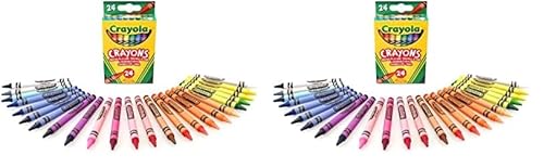 CRAYOLA 24 Wachsmalstifte (Packung mit 2) von CRAYOLA