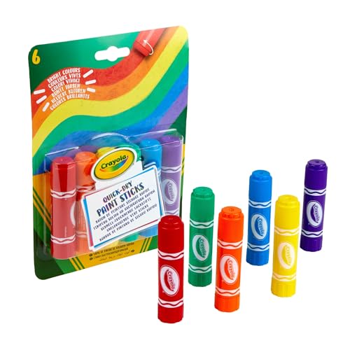 CRAYOLA- 6 Feste Temperafarben, Kein Wasser Erforderlich, Ideal für Kinder zum Malen und Gestalten, 54-1070 von CRAYOLA