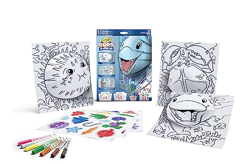 CRAYOLA POPS - 3D-Aktivitätsset, zum Ausmalen und Erstellen von 3D-Bildern, kreative Beschäftigung und Geschenk für Kinder, Thema Meereswelt, ab 6 Jahren, 04-2805 CRAYOLA POPS - 3D-Aktivitätsset, zum Ausmalen und Erstellen von 3D-Bildern, kreative Beschäftigung und Geschenk für Kinder, Thema Meereswelt, ab 6 Jahren, 04-2805 von CRAYOLA