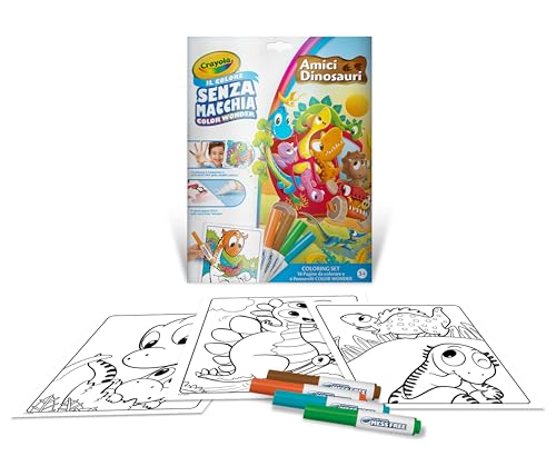 CRAYOLA - Color Wonder, Coloring Set mit 18 Malvorlagen und 4 Filzstiften, Dinosaurier, Kreative Aktivität für Kinder, Alter 3,4,5 Jahre, Code 25-2910 CRAYOLA - Color Wonder, Coloring Set mit 18 Malvorlagen und 4 Filzstiften, Dinosaurier, Kreative Aktivität für Kinder, Alter 3,4,5 Jahre, Code 25-2910 von CRAYOLA