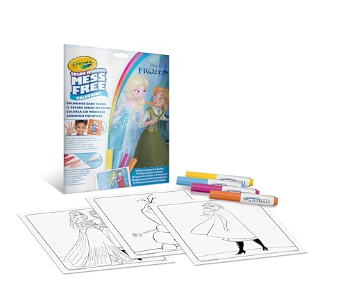 CRAYOLA - Color Wonder, Coloring Set mit 18 Malvorlagen und 4 Filzstiften ohne Flecken, Motiv: Die Eiskönigin, kreative Aktivität für Kinder, Alter 3,4,5 Jahre, Code 25-2907 CRAYOLA - Color Wonder, Coloring Set mit 18 Malvorlagen und 4 Filzstiften ohne Flecken, Motiv: Die Eiskönigin, kreative Aktivität für Kinder, Alter 3,4,5 Jahre, Code 25-2907 von CRAYOLA