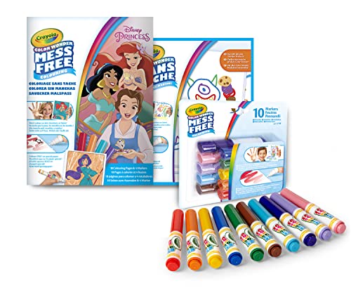 CRAYOLA - Color Wonder, Farbset ohne Flecken, Disney Princess, Kreative Beschäftigung für Kinder, Alter 3,4,5 Jahre von CRAYOLA