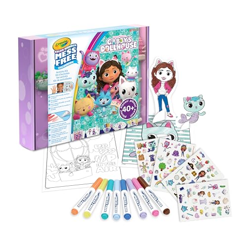 CRAYOLA - Color Wonder, Gabby's Dollhouse ohne Flecken Geschenkset, reichhaltiger Inhalt mit Markern, Ausmalbildern, Stickern und vielem mehr, ab 3 Jahren, 75-7170 CRAYOLA - Color Wonder, Gabby's Dollhouse ohne Flecken Geschenkset, reichhaltiger Inhalt mit Markern, Ausmalbildern, Stickern und vielem mehr, ab 3 Jahren, 75-7170 von CRAYOLA
