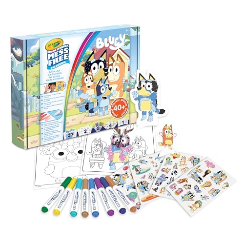 CRAYOLA - Color Wonder, Keine Flecken Geschenkset Bluey, reichhaltiger Inhalt mit Markern, Ausmalblättern, Stickern und mehr, ab 3 Jahren, 75-7171 von CRAYOLA