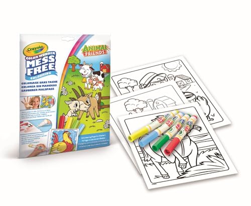 CRAYOLA - Color Wonder, Malset mit 18 Ausmalseiten und 4 nicht fleckenden Filzstiften, Thema Tierische Freunde, Kreative Beschäftigung für Kinder, 3,4,5 Jahre, 75-2817 CRAYOLA - Color Wonder, Malset mit 18 Ausmalseiten und 4 nicht fleckenden Filzstiften, Thema Tierische Freunde, Kreative Beschäftigung für Kinder, 3,4,5 Jahre, 75-2817 von CRAYOLA
