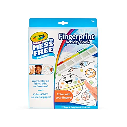 CRAYOLA Color Wonder Mess Free Fingerabdruck-Tintenmalerei-Set, Alternative, Geschenk für Kinder, Alter 3, 4, 5, 6 Jahre von CRAYOLA