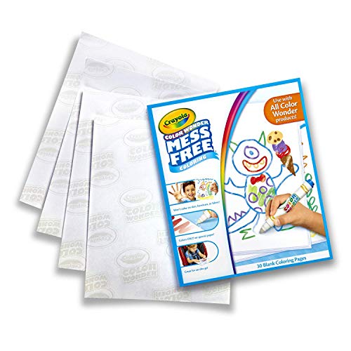 Crayola Color Wonder Nachfüllpapier – 30 Spezialseiten für Color Wonder Stifte, Magic Light Brush & Zubehör – Nur für Color Wonder geeignet, Malspaß ohne Flecken, Ab 3 Jahren, 75-2479 Crayola Color Wonder Nachfüllpapier – 30 Spezialseiten für Color Wonder Stifte, Magic Light Brush & Zubehör – Nur für Color Wonder geeignet, Malspaß ohne Flecken, Ab 3 Jahren, 75-2479 von CRAYOLA