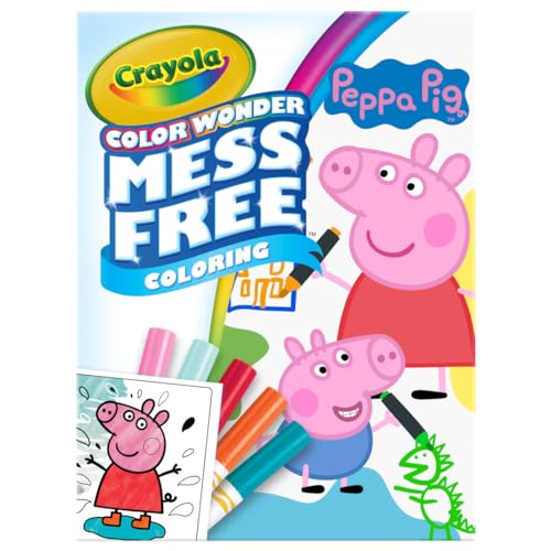CRAYOLA Color Wonder - Peppa Pig Mess-Free Colouring Book (Includes 18 Colouring Pages & 5 Magic Color Wonder Markers) von CRAYOLA