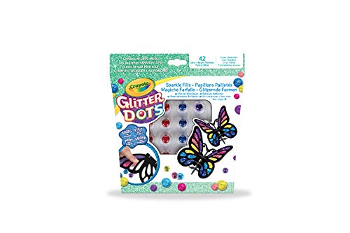 Crayola - Glitter Dots, Magische Schmetterlinge Set, zum Erstellen von funkelnden Mosaiken mit Modellierglitter, Kreative Aktivität und Geschenkidee, 04-1083 von CRAYOLA