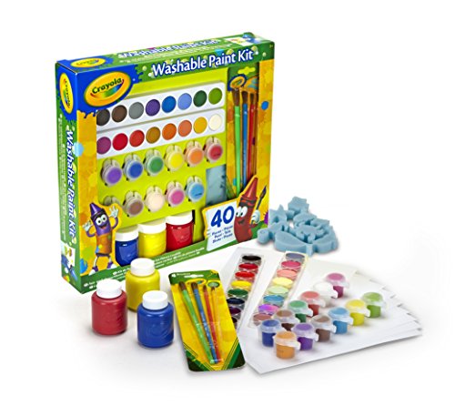 Crayola - Abwaschbares Malset, 40-teilig, Kreative Beschäftigung für Kinder, für Schule und Freizeit, 54-0155 von CRAYOLA