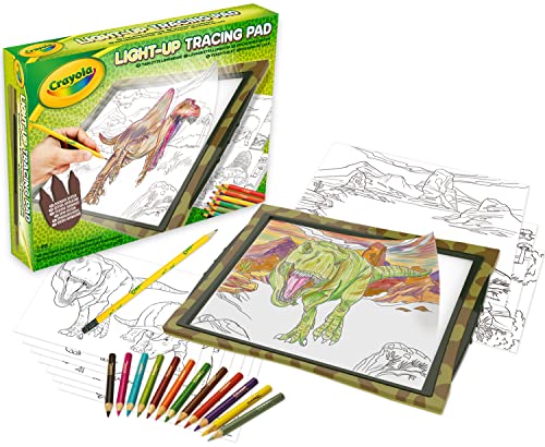 CRAYOLA – Leuchttafel Dinosaurier, Geschenk und Spielzeug für Kinder, ab 6 Jahren, 74-7497 von CRAYOLA