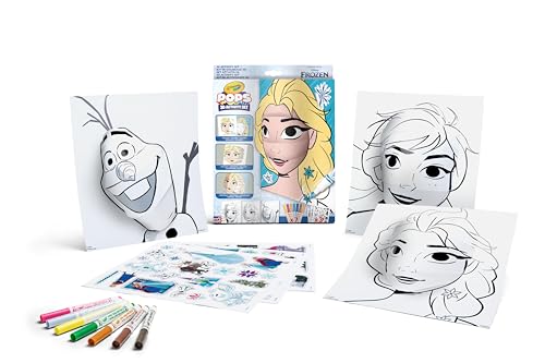 CRAYOLA POPS - Set mit 3D-Aktivitäten, zum Ausmalen und Erstellen von 3D-Bildern, Kreative Aktivität und Geschenk für Kinder, Thema Disney Frozen, ab 6 Jahren, 04-0742 von CRAYOLA
