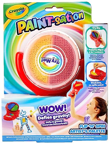 CRAYOLA Paint-Station: Flip n Spin Artists Palette | Malset ohne Verschütten | Ideal für Kinder ab 3 Jahren CRAYOLA Paint-Station: Flip n Spin Artists Palette | Malset ohne Verschütten | Ideal für Kinder ab 3 Jahren von CRAYOLA