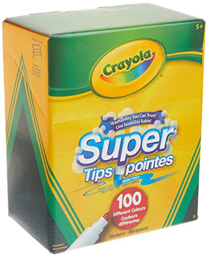 CRAYOLA Super Tips Washable Markers 100 Count von CRAYOLA