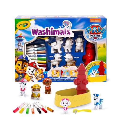 CRAYOLA - Washimals Paw Patrol, Activity Set mit 5 Welpen, 8 abwaschbaren Filzstiften, Wasserbad, Pinsel, Spielzeug und Geschenk für Kinder, ab 3 Jahren, 74-0291 CRAYOLA - Washimals Paw Patrol, Activity Set mit 5 Welpen, 8 abwaschbaren Filzstiften, Wasserbad, Pinsel, Spielzeug und Geschenk für Kinder, ab 3 Jahren, 74-0291 von CRAYOLA