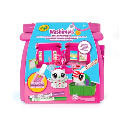 CRAYOLA Washimals Pets - Aktivitätsset Färben, Waschen und Färben mit Welpen, Duftendes Spa-Ambiente,, Empfohlenes Alter: ab 3 Jahren, 74-7475 von CRAYOLA