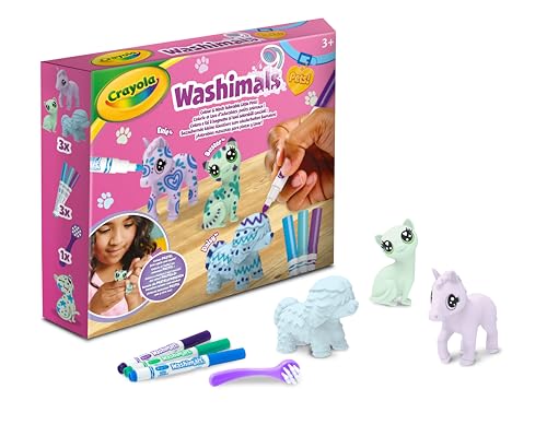 CRAYOLA - Washimals Pets - Nachfüllset mit 3 Tierbabys Pastellfarben, 3 abwaschbare Filzstifte und Bürste, Spiel und Geschenk für Kinder, ab 3 Jahren, 74-7511 CRAYOLA - Washimals Pets - Nachfüllset mit 3 Tierbabys Pastellfarben, 3 abwaschbare Filzstifte und Bürste, Spiel und Geschenk für Kinder, ab 3 Jahren, 74-7511 von CRAYOLA