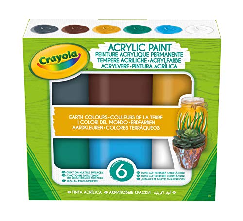 Crayola 6 Acryl-Temperafarben, Erdfarben, in Gebrauchsfertigen, Wiederverwendbaren Dosen, für Schule und Freizeit, 54-4411 Crayola 6 Acryl-Temperafarben, Erdfarben, in Gebrauchsfertigen, Wiederverwendbaren Dosen, für Schule und Freizeit, 54-4411 von CRAYOLA