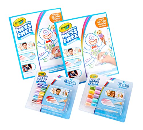 Crayola Color Wonder Refill Set - Color Wonder Nachfüllalbum, 60 Seiten und 20 Nicht fleckenden Filzstiften, zur Verwendung mit Color Wonder Produkten Crayola Color Wonder Refill Set - Color Wonder Nachfüllalbum, 60 Seiten und 20 Nicht fleckenden Filzstiften, zur Verwendung mit Color Wonder Produkten von CRAYOLA