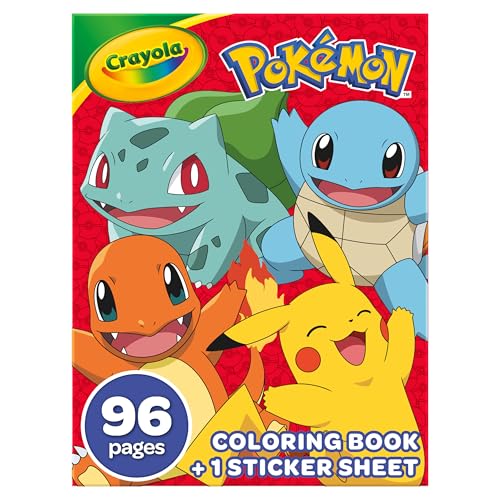 Crayola Coloring Book-Pokemon, 96 Pages 42732 von CRAYOLA