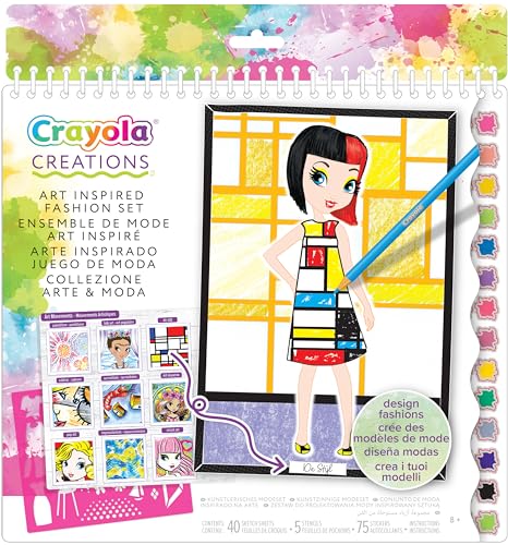 CRAYOLA Creations - Malbuch Kunst und Mode Kollektion, Kreative Beschäftigung und Geschenk für Mädchen, ab 8 Jahren, 26200 CRAYOLA Creations - Malbuch Kunst und Mode Kollektion, Kreative Beschäftigung und Geschenk für Mädchen, ab 8 Jahren, 26200 von CRAYOLA