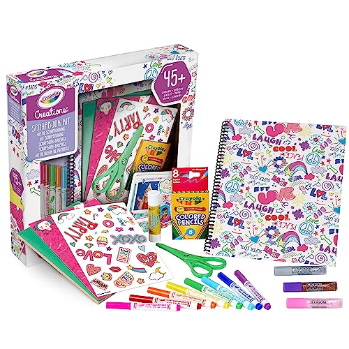 Crayola Creations - Set Kreiere dein Scrapbook-Album, kreative Beschäftigung und Geschenk für Mädchen, ab 8 Jahren von CRAYOLA