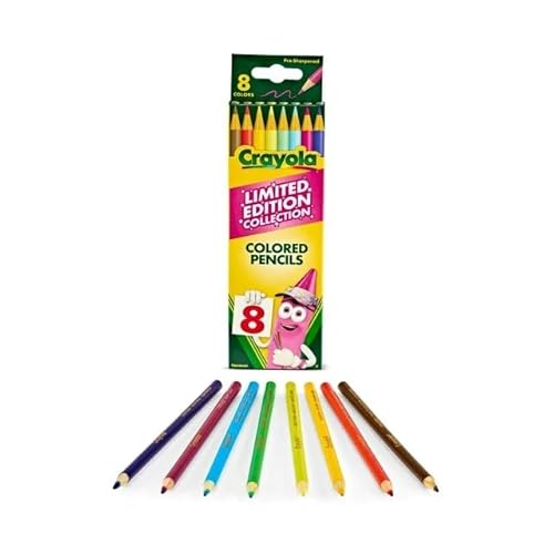 Crayola Farbstifte in limitierter Auflage, 8 Stück, Farben im Ruhestand von CRAYOLA