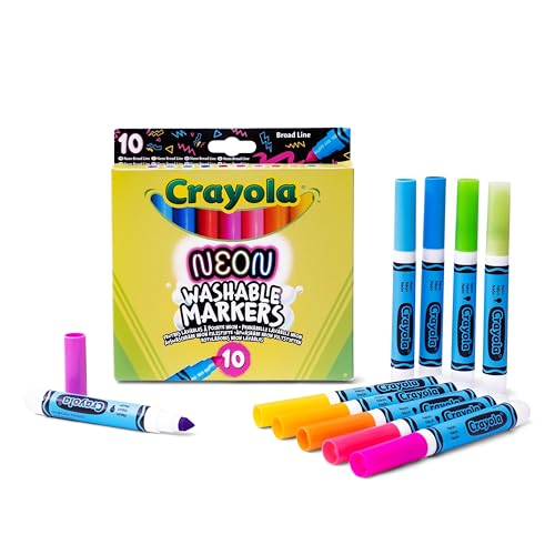 Crayola - Filzstifte NEON, Set 10 leuchtende Farben, für Kinder ab 3 Jahren, für Kunst und Kreativität, 58-8746 Crayola - Filzstifte NEON, Set 10 leuchtende Farben, für Kinder ab 3 Jahren, für Kunst und Kreativität, 58-8746 von CRAYOLA