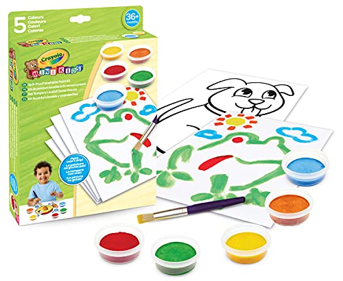 CRAYOLA Mini Kids - Abwaschbares Farben Set mit Pinsel Kinder, Temperafarben Kinder in 5 verschiedenen Farbtönen, Farbe für Poster und Plakate, Kleinkinder ab 3 Jahren CRAYOLA Mini Kids - Abwaschbares Farben Set mit Pinsel Kinder, Temperafarben Kinder in 5 verschiedenen Farbtönen, Farbe für Poster und Plakate, Kleinkinder ab 3 Jahren von CRAYOLA