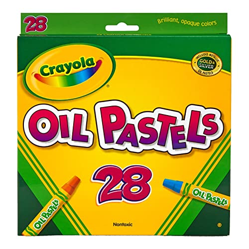 Crayola Ölkreiden, 28 brillante deckende Farben, große sechseckige Form, ideal für Kinder ab 3 Jahren, ungiftig, mischbar, stark, langlebig Crayola Ölkreiden, 28 brillante deckende Farben, große sechseckige Form, ideal für Kinder ab 3 Jahren, ungiftig, mischbar, stark, langlebig von CRAYOLA