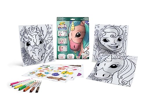 CRAYOLA POPS - 3D-Aktivitätsset, zum Ausmalen und Erstellen von 3D-Bildern, kreative Beschäftigung und Geschenk für Kinder, Thema Mystische Kreaturen, ab 6 Jahren, 04-2803 von CRAYOLA