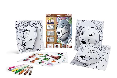 CRAYOLA POPS - 3D-Aktivitätsset, zum Ausmalen und Erstellen von 3D-Bildern, kreative Beschäftigung und Geschenk für Kinder, Thema Wildnis, ab 6 Jahren, 04-2807 CRAYOLA POPS - 3D-Aktivitätsset, zum Ausmalen und Erstellen von 3D-Bildern, kreative Beschäftigung und Geschenk für Kinder, Thema Wildnis, ab 6 Jahren, 04-2807 von CRAYOLA