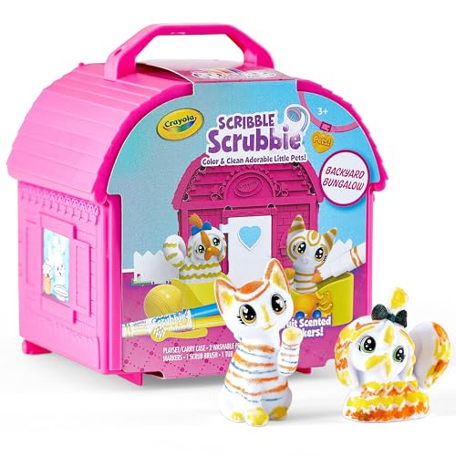 Crayola Scribble Scrubbie Pets, Backyard Playset, Color & Wash Creative Toy, Gift for Kids, Age 3, 4, 5, 6, Multi Crayola Scribble Scrubbie Pets, Backyard Playset, Color & Wash Creative Toy, Gift for Kids, Age 3, 4, 5, 6, Multi von CRAYOLA