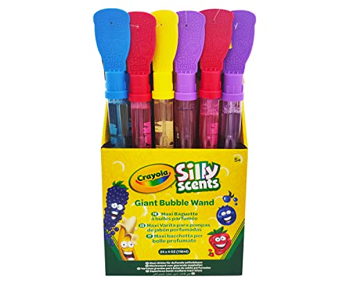 Crayola - Silly Scents, Set 24 duftende Seifenblasen mit Display, Partygeschenk, Gadgets für Geburtstage und Partys für Kinder, Alter 5 Jahre, A1-2513 von CRAYOLA