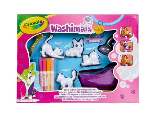 Crayola Washimals – Bezaubernde Kleine Tierfiguren zum Wiederholten Bemalen, Badewannen-Spielset, Kreative Aktivitäten und ein Geschenk für Kinder im Alter von 3, 4, 5, 6 Jahren Crayola Washimals – Bezaubernde Kleine Tierfiguren zum Wiederholten Bemalen, Badewannen-Spielset, Kreative Aktivitäten und ein Geschenk für Kinder im Alter von 3, 4, 5, 6 Jahren von CRAYOLA