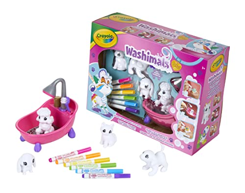 Crayola Washimals Colour'N'Wash – Meine kleine Tiere zum Ausmalen – große Box – Katze, Hunde und Kaninchen, Mit Wasser abwaschbar Crayola Washimals Colour'N'Wash – Meine kleine Tiere zum Ausmalen – große Box – Katze, Hunde und Kaninchen, Mit Wasser abwaschbar von CRAYOLA