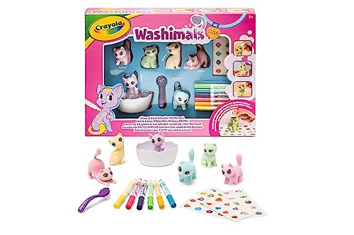 Crayola - Washimals Pets - Aktivitätsset mit Stickern in Pastellfarben, zum Ausmalen und Baden von Tierbabys, Spiel und Geschenk für Kinder, ab 3 Jahren, 74-7515 Crayola - Washimals Pets - Aktivitätsset mit Stickern in Pastellfarben, zum Ausmalen und Baden von Tierbabys, Spiel und Geschenk für Kinder, ab 3 Jahren, 74-7515 von CRAYOLA