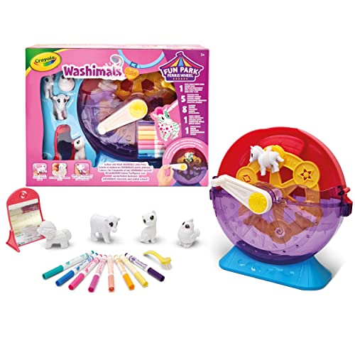 Crayola Washimals - Spielrad-Set, zum Kolorieren und Baden von Babytieren, Kinderspielzeug und Geschenk, ab 3 Jahren, 74-7458 von CRAYOLA