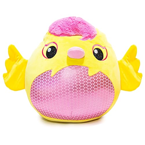 CRAZE 58244 Big Squishpets Plush Dusty, gelb & rosa von CRAZE