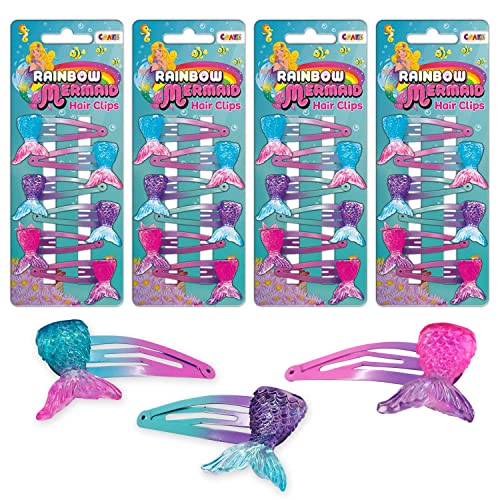 CRAZE Accessoires Mermaid Hair Clips Megaset 24 Haarspangen Meerjungfrau Haarklammern Haarschmuck für Kinder von CRAZE