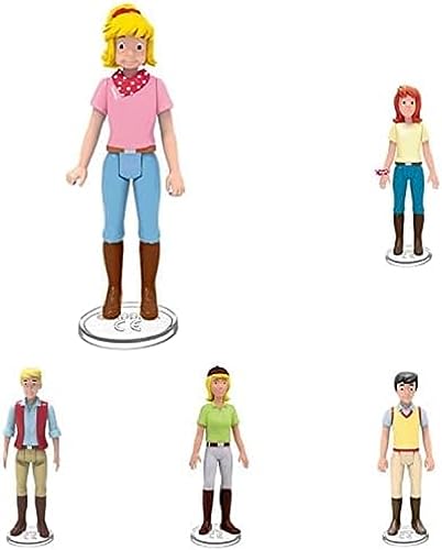 CRAZE BIBI&Tina - 5er Pack Sammelfiguren der Charaktere BIBI, Tina, Alexander, Susanne und HOLGER mit Ponysitzfunktion von CRAZE