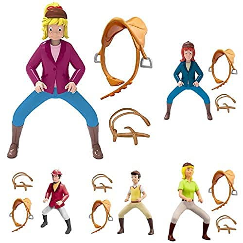 CRAZE BIBI&Tina - 5er Pack Spielzeugfiguren von Bibi und Tina. 3D-Figuren von Bibi, Tina, Susanne, Alex und GRAF Falko mit Reitzubehör. CRAZE BIBI&Tina - 5er Pack Spielzeugfiguren von Bibi und Tina. 3D-Figuren von Bibi, Tina, Susanne, Alex und GRAF Falko mit Reitzubehör. von CRAZE