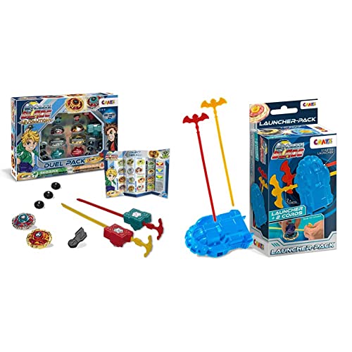 CRAZE Blade Kampfkreisel - Skorpix Xoctarus Evolution & CRAZE Blade Launcher Pack für Kampfkreisel Starter + 2X Reisleinen für Blade Kreisel Metall Kinder Spielzeug Jungen Kreisel für Kinder von CRAZE