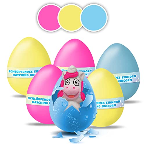 MEGGA EGG Mini Unicorn - 6er Bundle Überraschungseier, Schlüpfendes Ei mit Figur zu sammeln von MEGGA EGG
