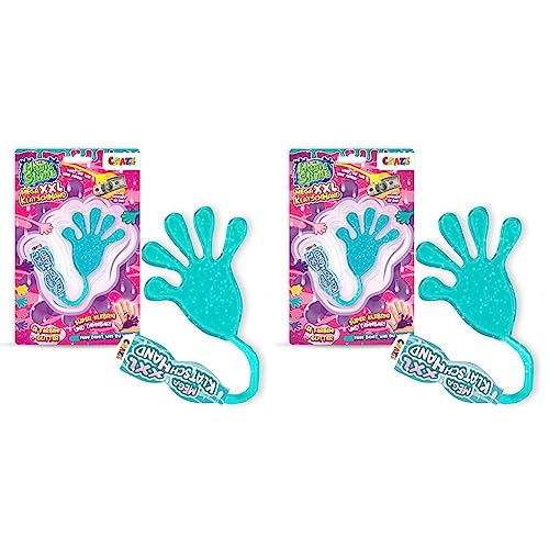 CRAZE Hand klebrig XXL Magic Slime Mega Kinder, 40911, 1x Klatschhand (Packung mit 2) von CRAZE