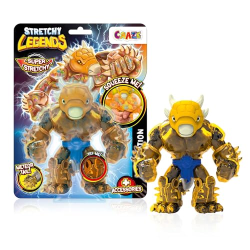 STRETCHY LEGENDS D'Molition - Elastische Actionfiguren für Kinder, Dehnbare Superhelden Figuren zu Sammeln mit Schleimfüllung von STRETCHY LEGENDS