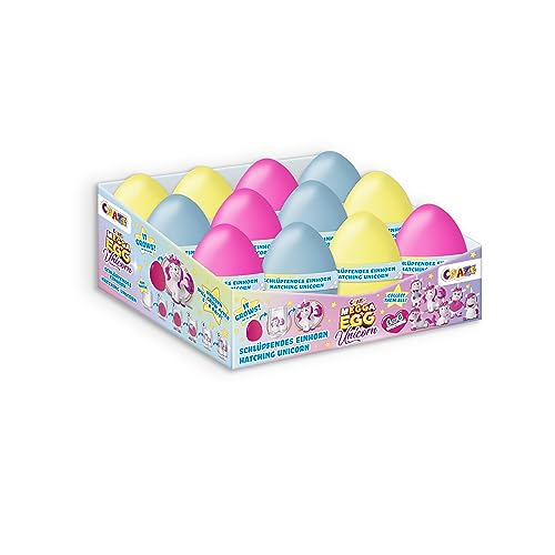 MEGGA EGG Mini Unicorn - 12x Einhorn Überraschungseier, Schlüpfendes Ei mit Figur zu sammeln von MEGGA EGG